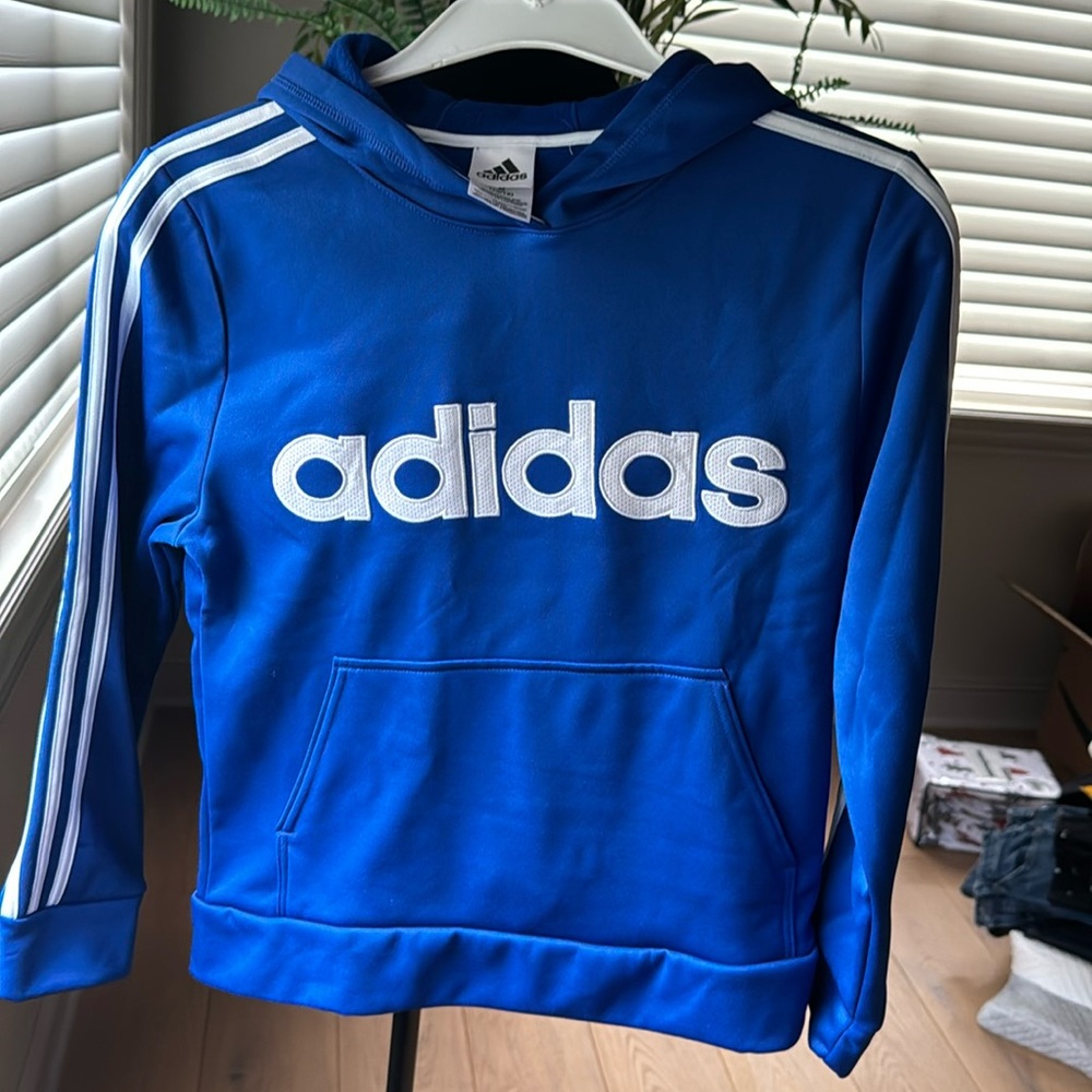Boys blue adidas sweatshirt
